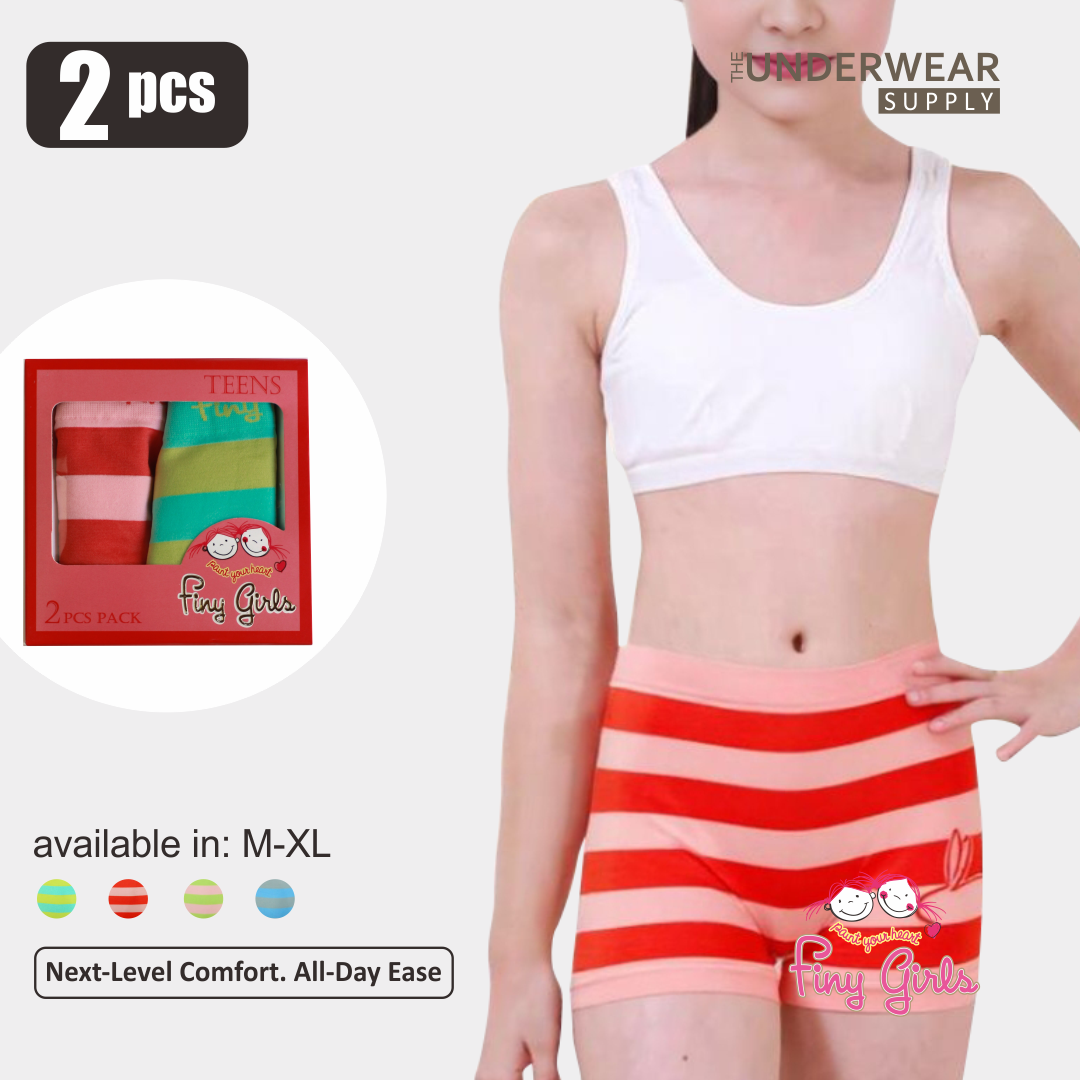 [Finy Girls] 2pcs Celana Dalam Remaja Perempuan 10–17 Tahun | Microfiber