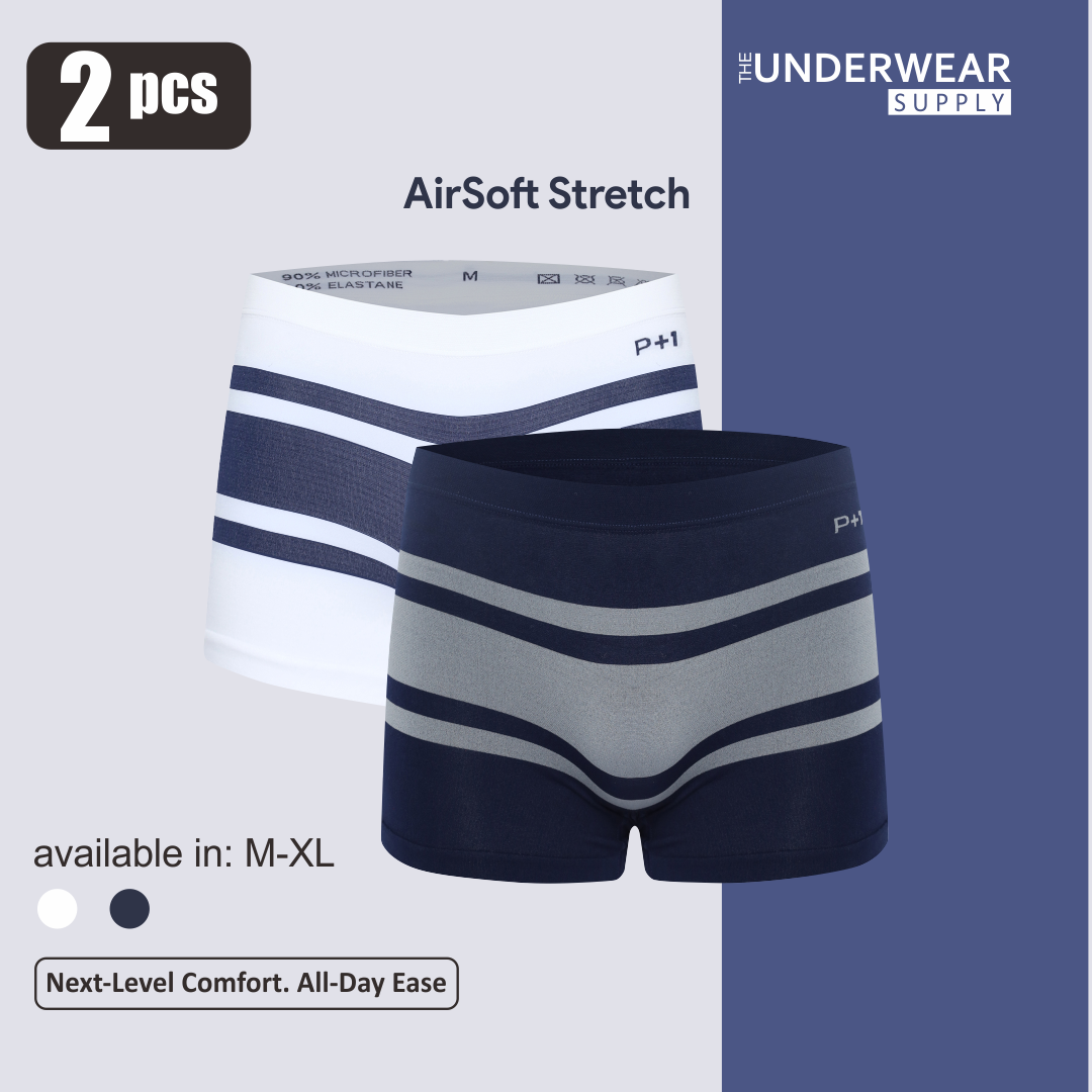 [P+2] 2 Pcs Celana Dalam Pria Seamless Trunks 02 | Spandex Microfiber | Underwear CD Pria