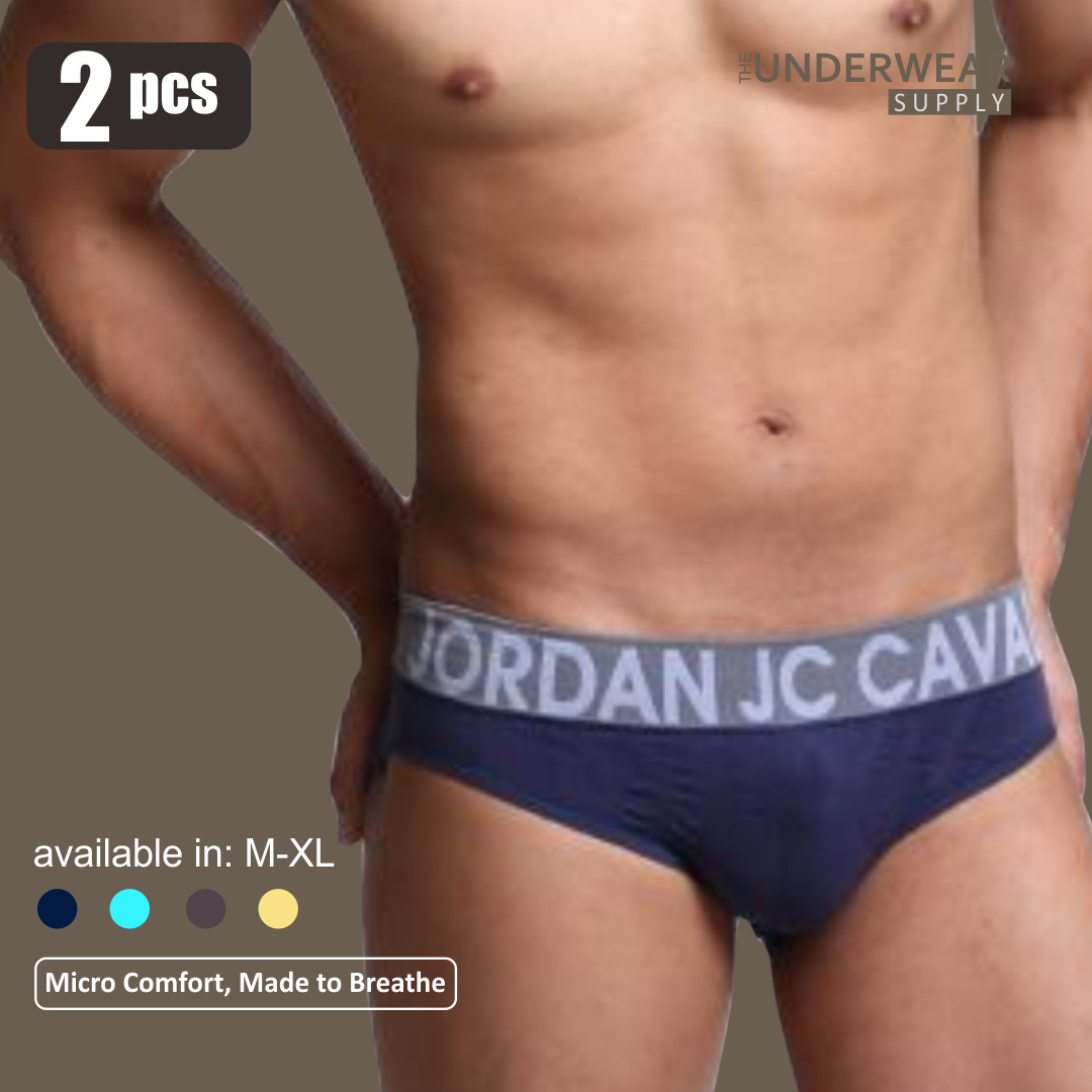 [Jordan Cavalli] 2pcs Celana Dalam Pria | Seamless Cotton Briefs | Briefs Underwear
