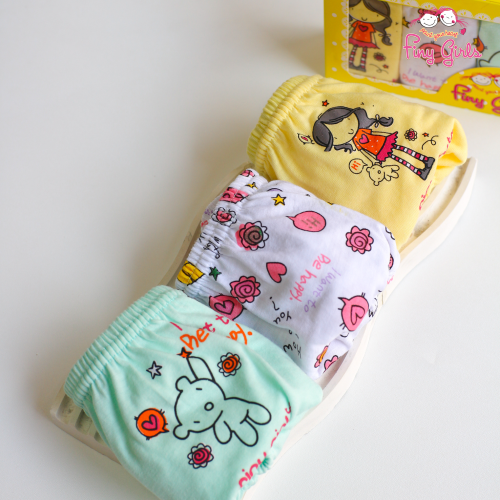 FINY GIRLS [1 Box = 3 Pcs] - Celana Dalam Anak Perempuan [2- 13 tahun]  / Little Girl