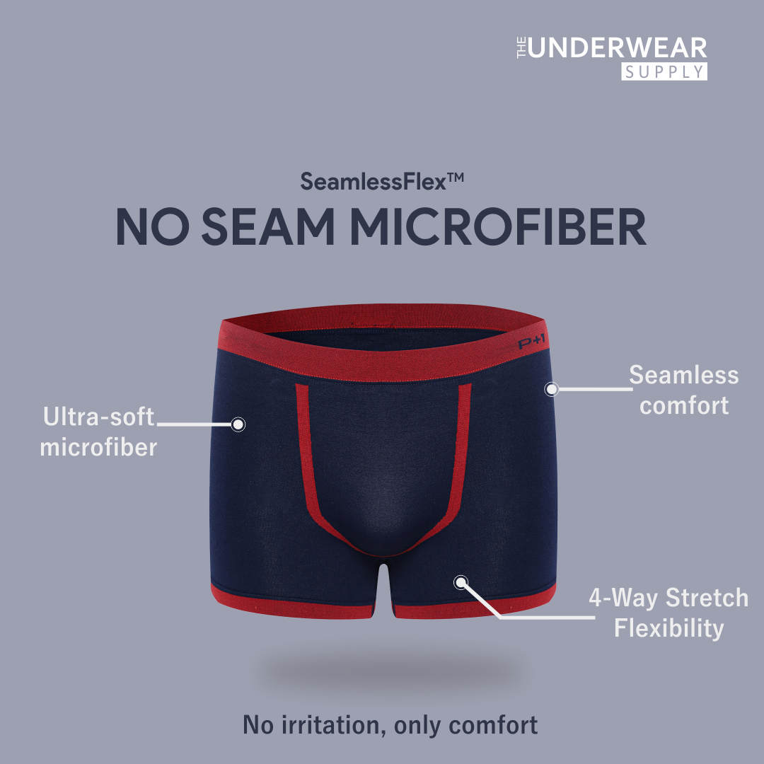 [P+1] 2 Pcs Celana Dalam Pria Seamless Trunks 01 | Spandex Microfiber | Underwear CD Pria