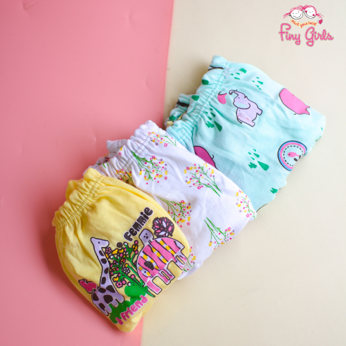 FINY GIRLS [1 Box = 3 Pcs] - Celana Dalam Anak Perempuan [2- 13 tahun]  / Femmiphant