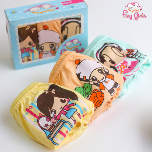 FINY GIRLS [1 Box = 3 Pcs] - Celana Dalam Anak Perempuan [2- 13 tahun]  / Girls Only