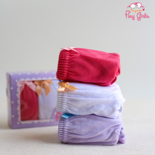 FINY GIRLS [1 Box = 3 Pcs] - Celana Dalam Anak Perempuan [2- 13 tahun]  / Pita Warna