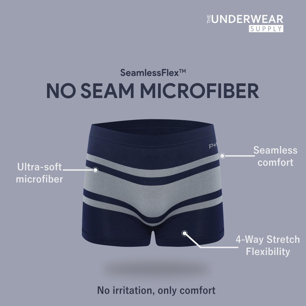 [P+2] 2 Pcs Celana Dalam Pria Seamless Trunks 02 | Spandex Microfiber | Underwear CD Pria