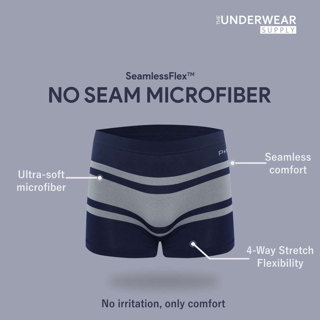 [P+2] 2 Pcs Celana Dalam Pria Seamless Trunks 02 | Spandex Microfiber | Underwear CD Pria