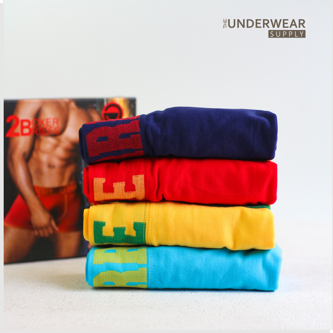 [Pierre Uno] 2pcs Celana Dalam Pria Seamless | BX12 | Spandex Microfiber | Men’s Boxer Briefs