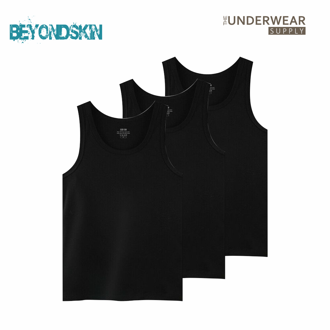 [Beyondskin] Singlet Remaja 15–18 Tahun | Cotton Blend | Teen Undershirt Lembut & Adem