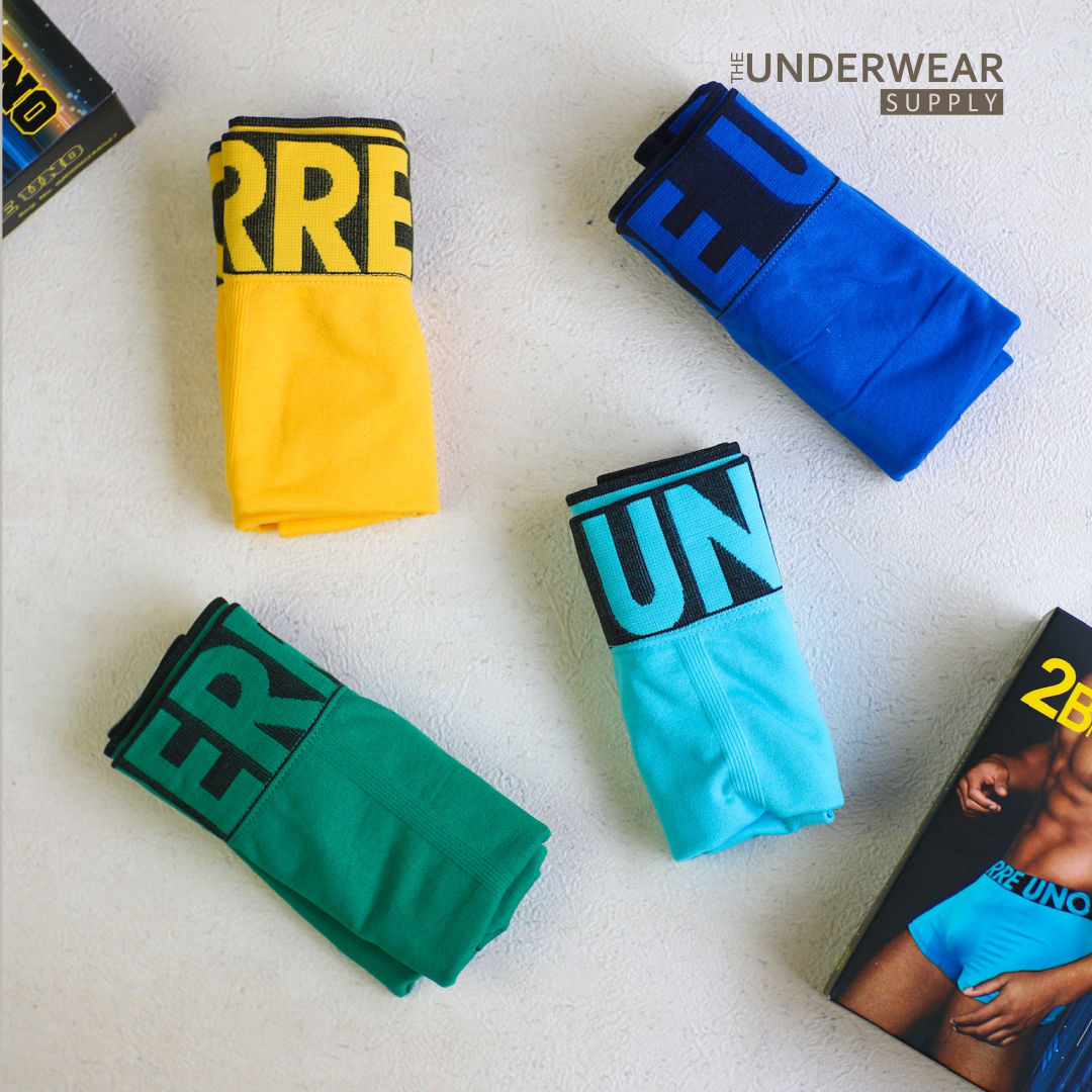 [Pierre Uno] 2pcs Celana Dalam Pria Seamless | BX13 | Spandex Microfiber | Men’s Boxer Briefs