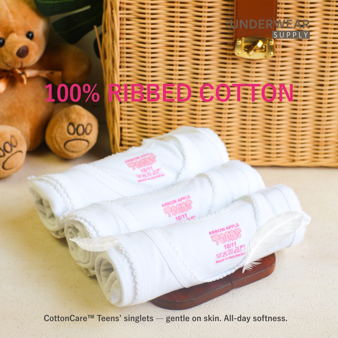 [Arrow Apple] Singlet Sekolah Remaja 10-17 Tahun | Cotton | Baju Dalam Teen Girl