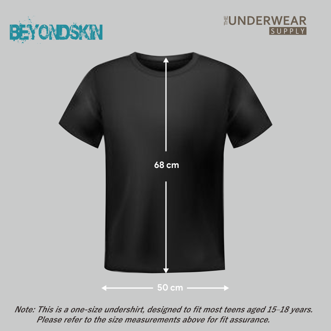 [Beyondskin] Kaos Dalam Remaja 15–18 Tahun | Cotton Blend | Teen Undershirt Lembut & Adem