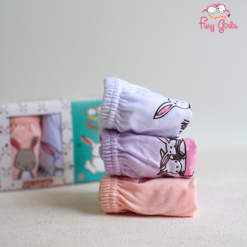 Finy Girls [1 Box = 3 Pcs] - Celana Dalam Anak Perempuan [2- 13 tahun] / Bunny