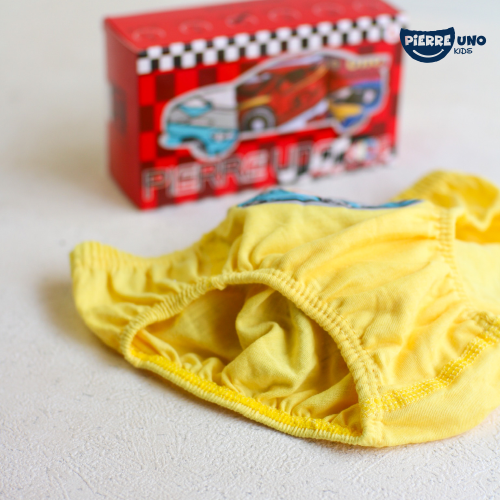 Pierre Uno Kids [1 Box = 3 Pcs] - Celana Dalam Anak Laki-laki [2- 13 tahun]  / Racing