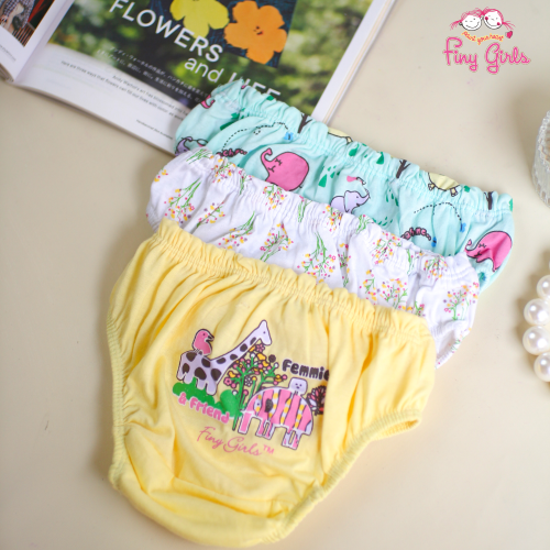 FINY GIRLS [1 Box = 3 Pcs] - Celana Dalam Anak Perempuan [2- 13 tahun]  / Femmiphant