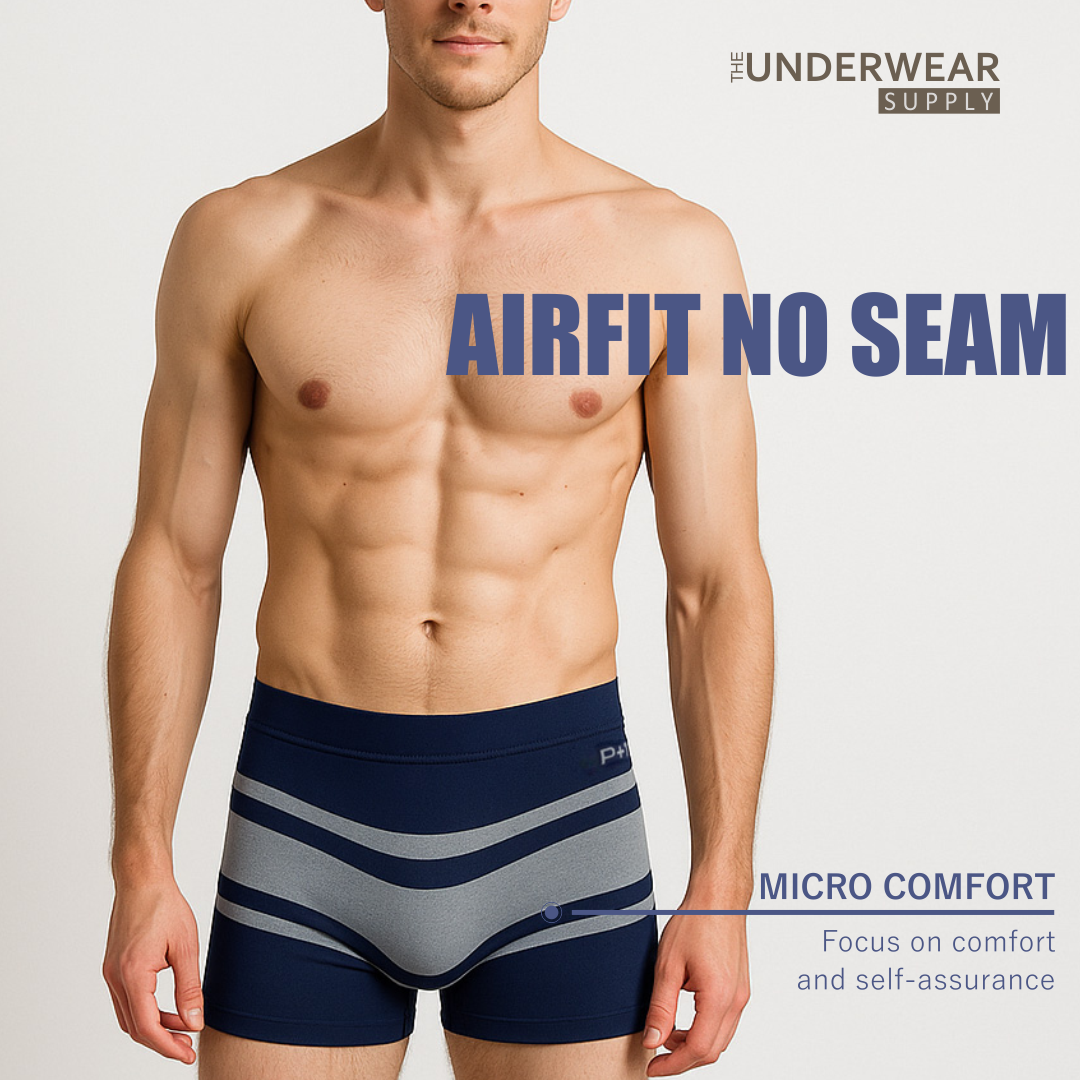 [P+2] 2 Pcs Celana Dalam Pria Seamless Trunks 02 | Spandex Microfiber | Underwear CD Pria