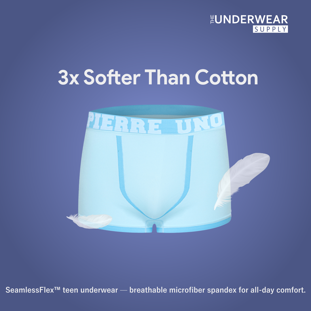 [Pierre Uno] 2pcs Celana Dalam Remaja Seamless 10-17 Tahun | Microfiber Spandex | Teen Underwear 09