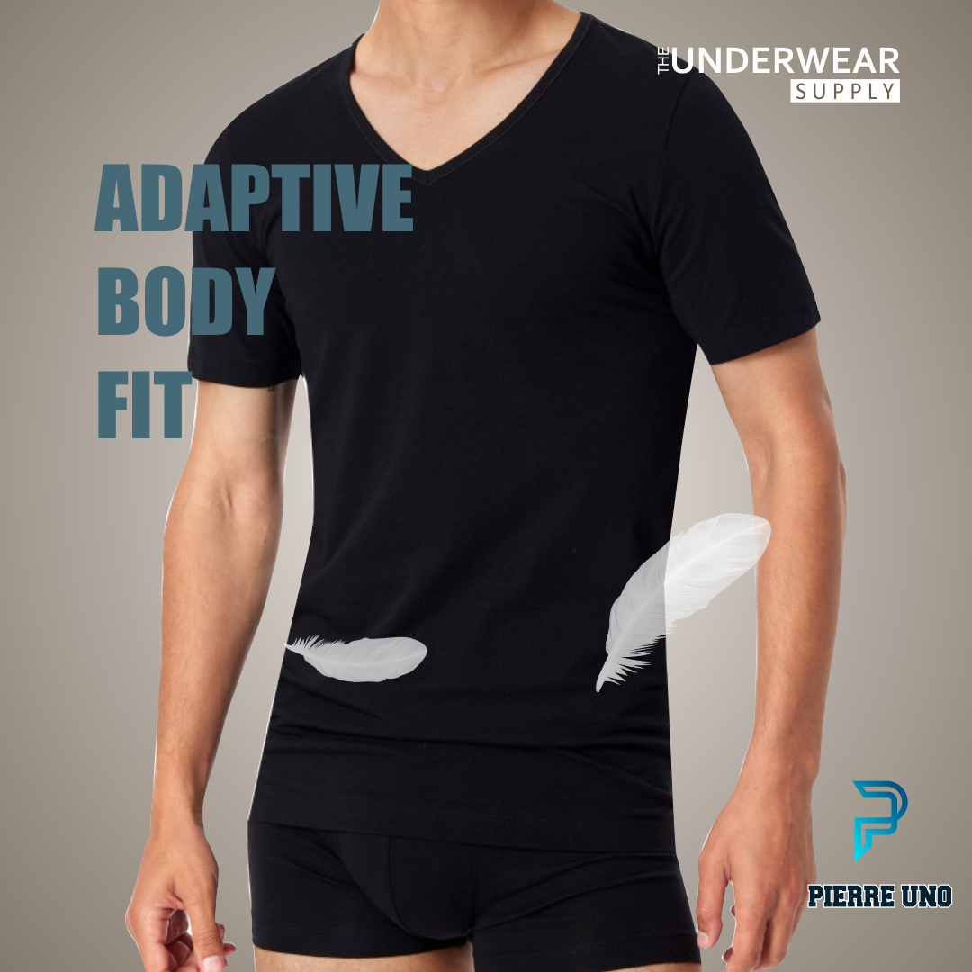 [Pierre Uno] Kaos Dalam Pria V Neck 100% Premium Cotton | V Neck Undershirt