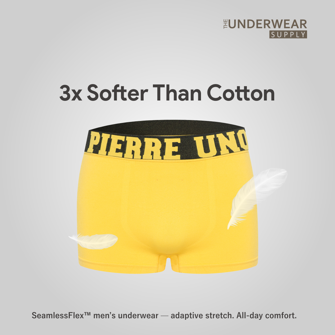 [Pierre Uno] 2pcs Celana Dalam Pria Seamless | BX13 | Spandex Microfiber | Men’s Boxer Briefs