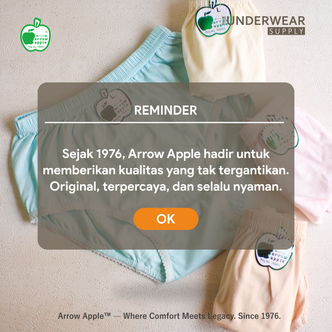 [Arrow Apple] CD Apel Ori Wanita | Klasik Sejak 1976 | Celana Dalam Wanita | FB
