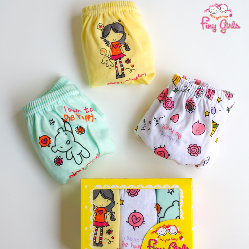 FINY GIRLS [1 Box = 3 Pcs] - Celana Dalam Anak Perempuan [2- 13 tahun]  / Little Girl
