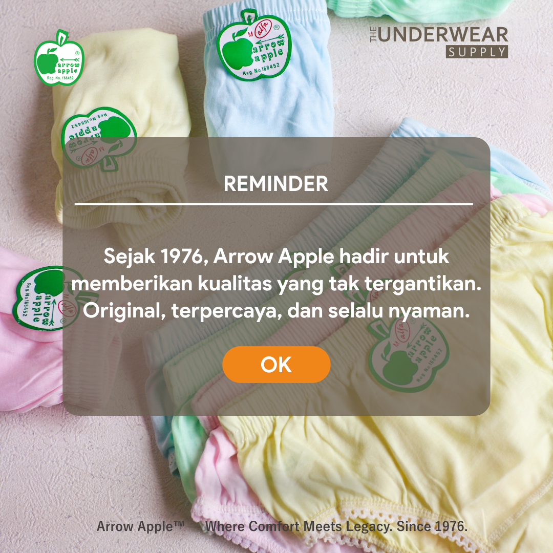 [Arrow Apple] CD Apel Ori Wanita | Klasik Sejak 1976 | Celana Dalam Wanita | Alfa