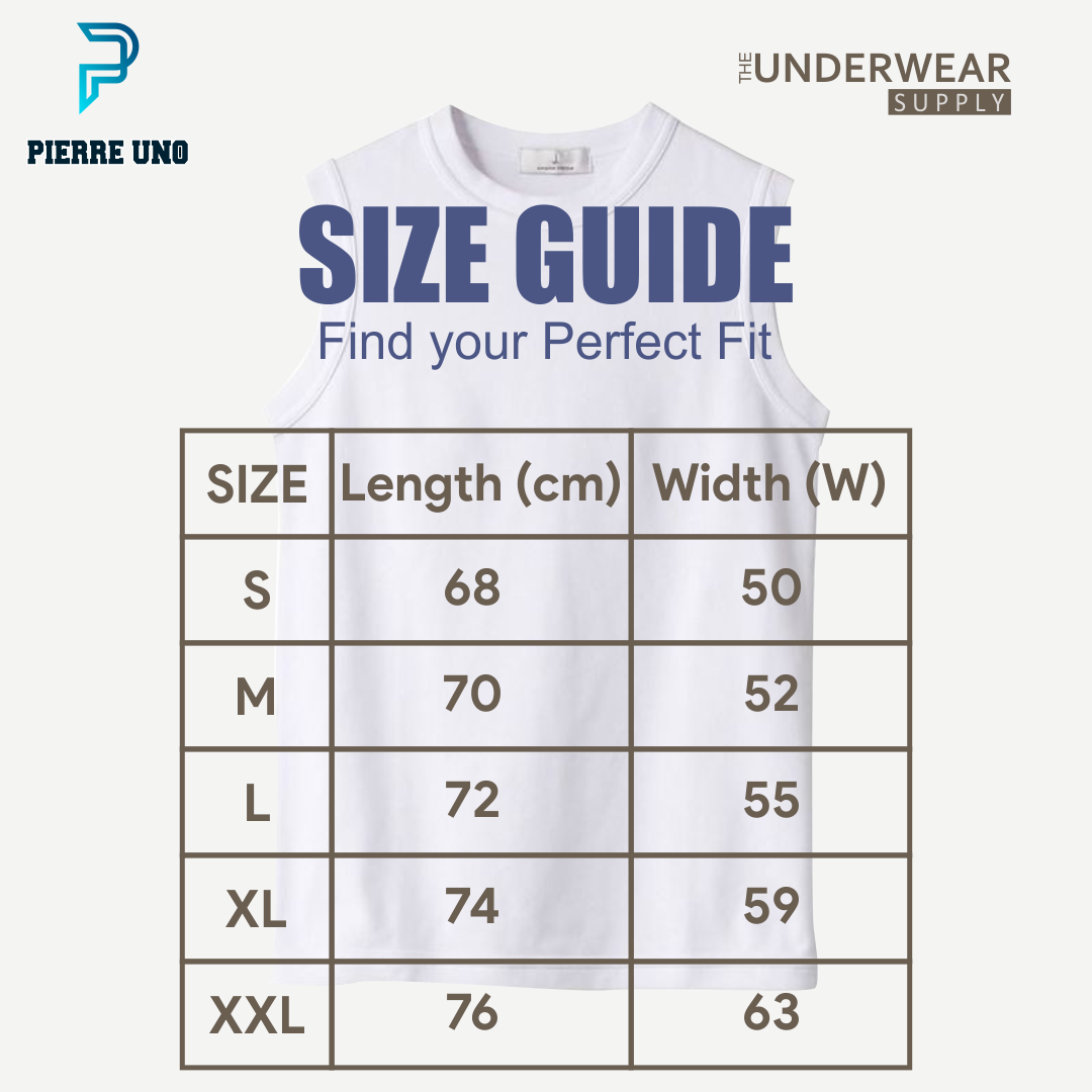 [Pierre Uno] Kaos Dalam Pria - Runcool | Kaos Kutang | Sleeveless | Singlet | Kaos Lengan Buntung