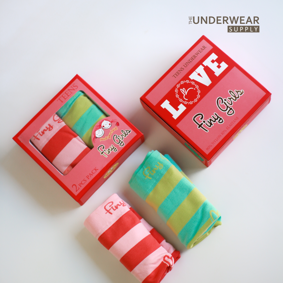 [Finy Girls] 2pcs Celana Dalam Remaja Perempuan 10–17 Tahun | Microfiber