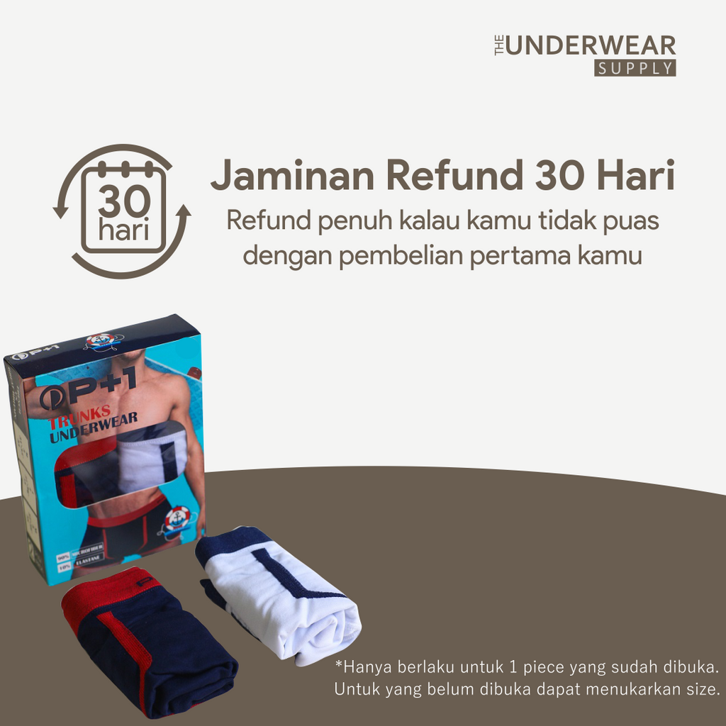 [P+1] 2 Pcs Celana Dalam Pria Seamless Trunks 01 | Spandex Microfiber | Underwear CD Pria