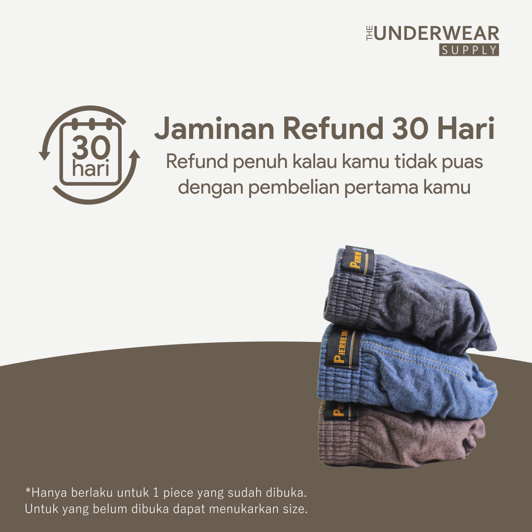 [Pierre Uno] Celana Dalam Pria Misty Mixed Cotton Model Classic | Classic Briefs Underwear