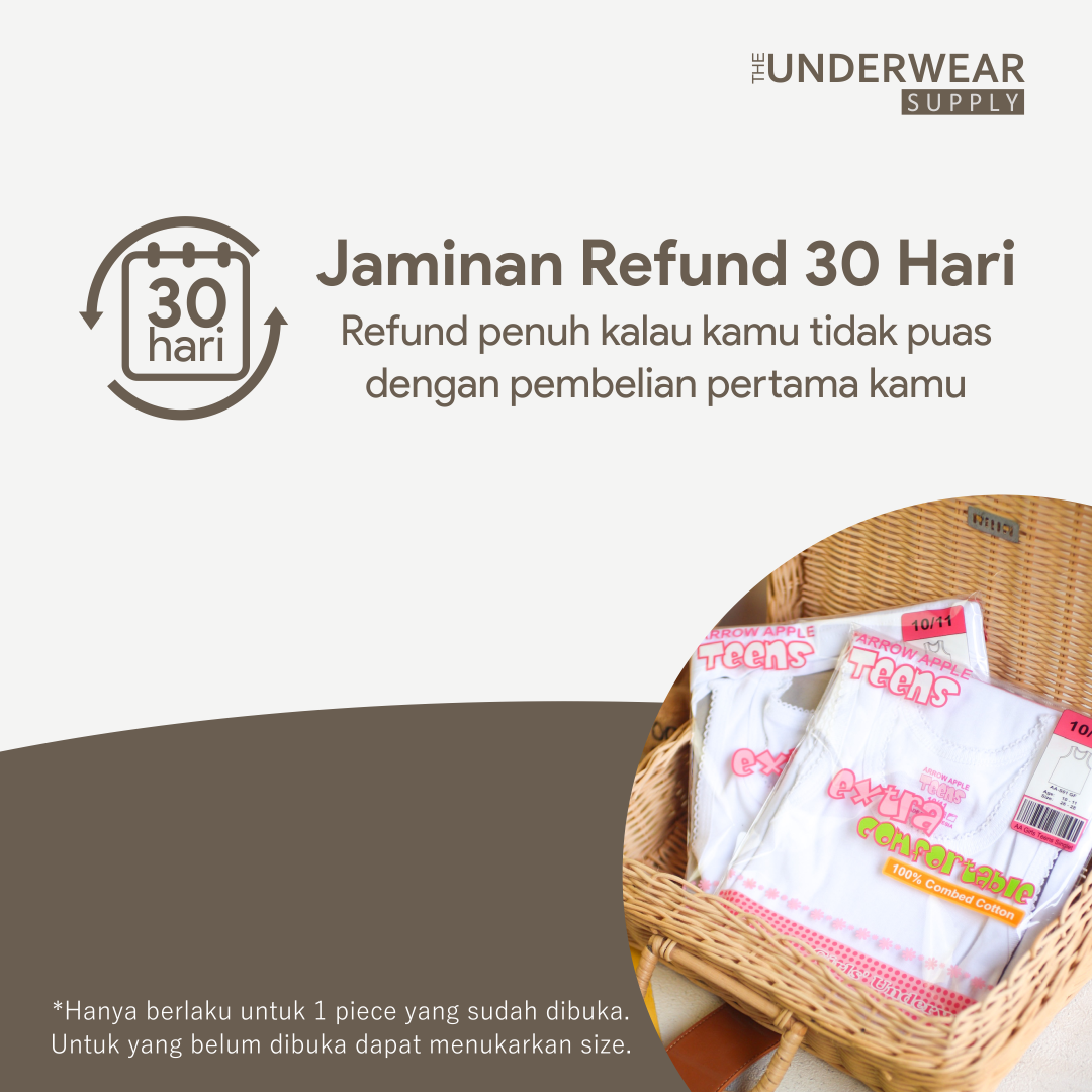 [Arrow Apple] Singlet Sekolah Remaja 10-17 Tahun | Cotton | Baju Dalam Teen Girl