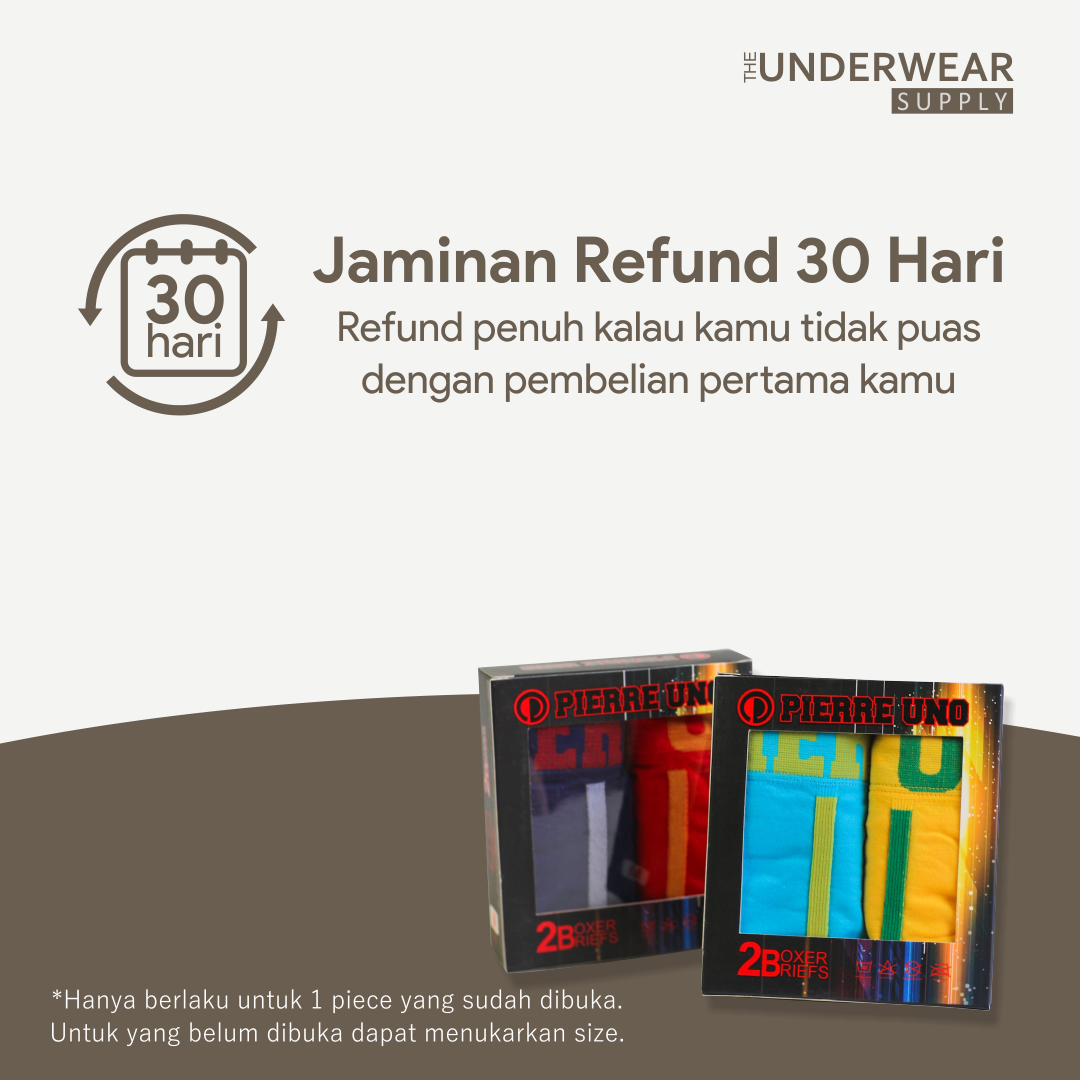 [Pierre Uno] 2pcs Celana Dalam Pria Seamless | BX12 | Spandex Microfiber | Men’s Boxer Briefs