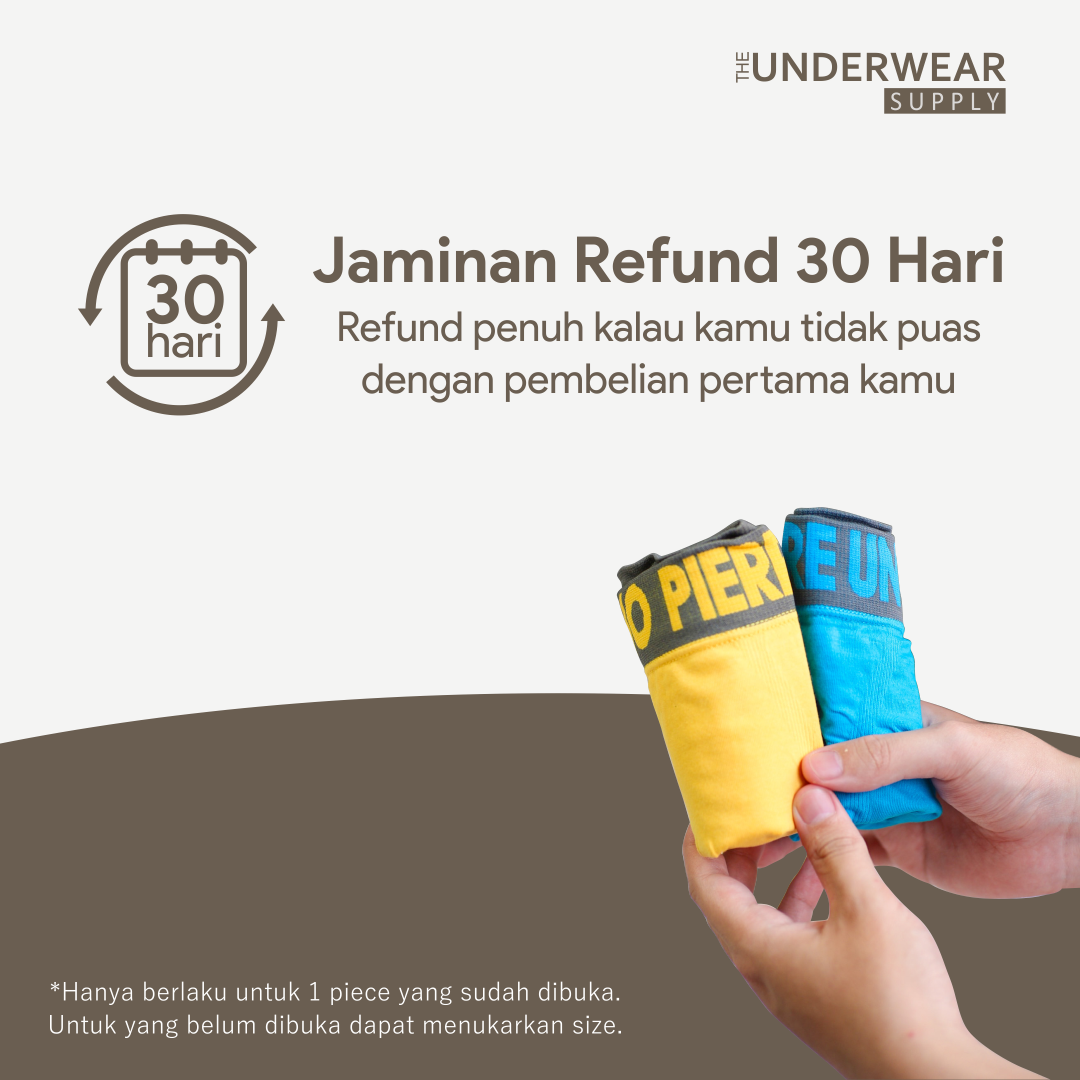 [Pierre Uno] 2pcs Celana Dalam Remaja Pria | Spandex Microfiber | Teens Seamless Trunks