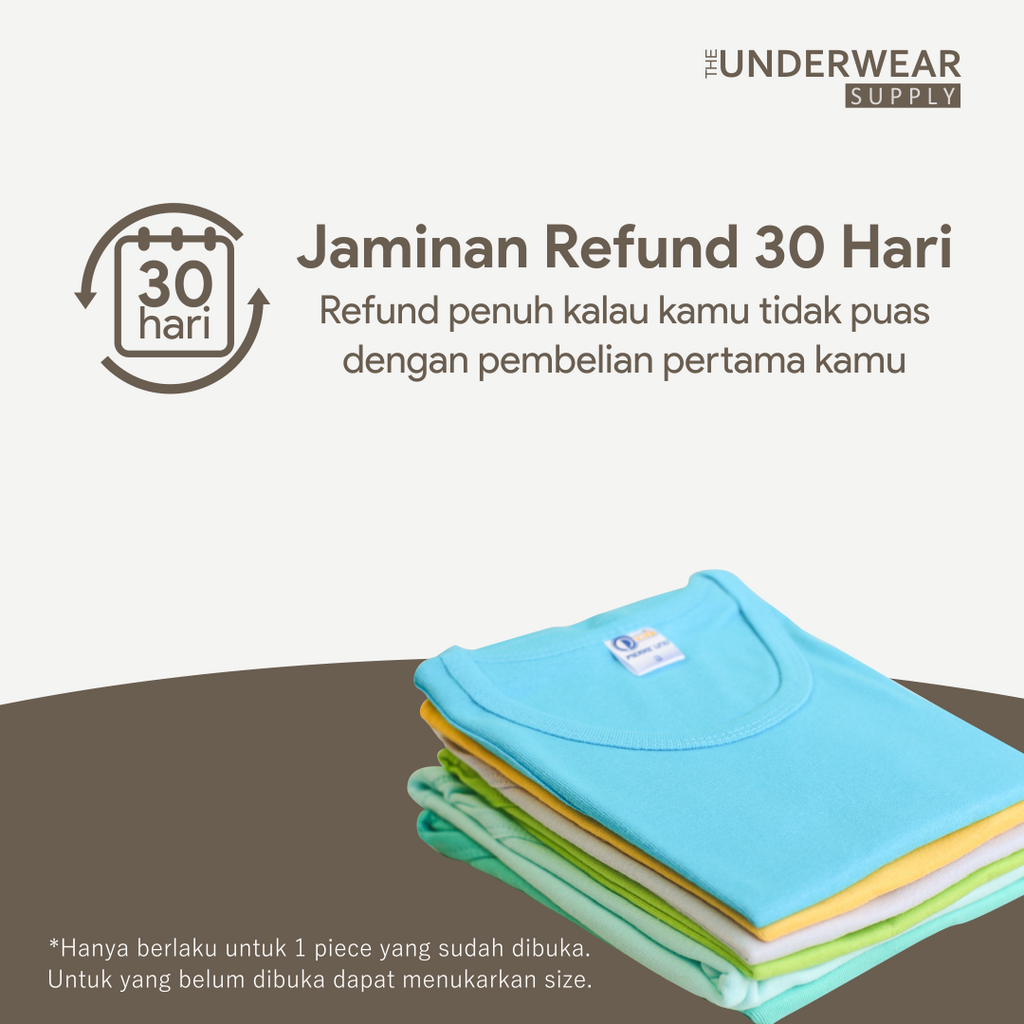 [Pierre Uno Kids] Singlet Sekolah Anak 2-9 Tahun | 100% Premium Cotton |Baju Dalam Anak SD Laki-Laki