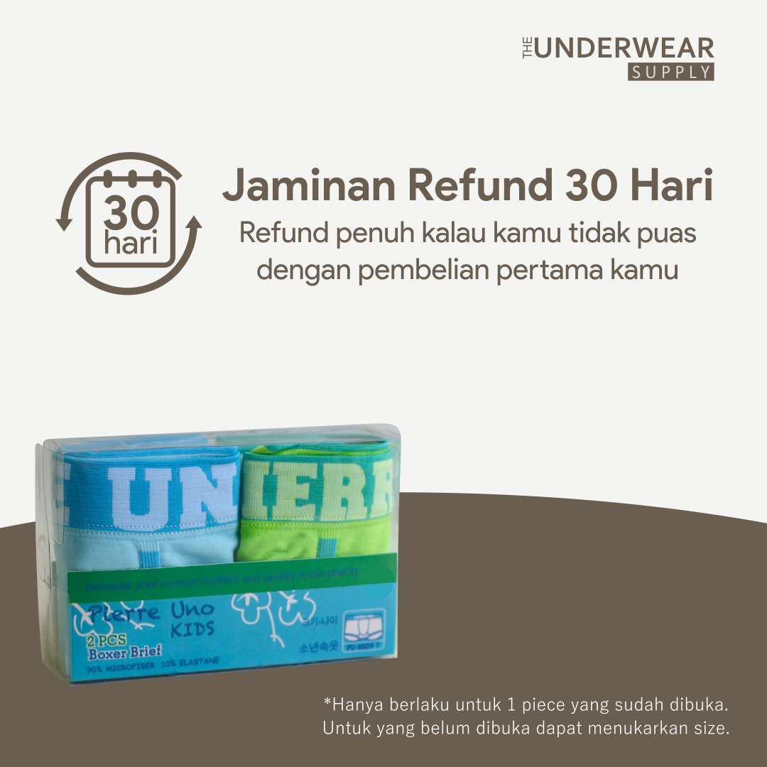 [Pierre Uno] 2pcs Celana Dalam Remaja Seamless 10-17 Tahun | Microfiber Spandex | Teen Underwear 09