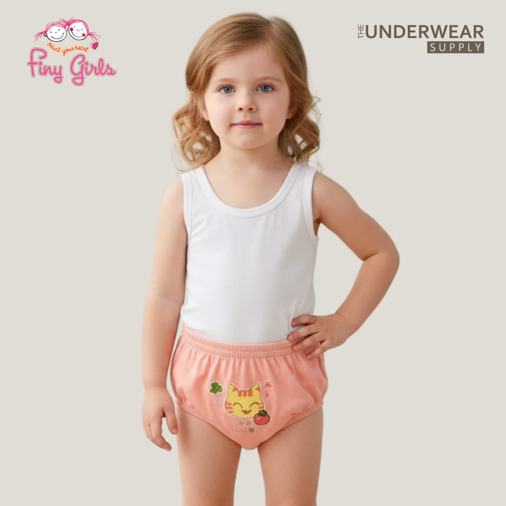 FINY GIRLS [1 Box = 3 Pcs] - Celana Dalam Anak Perempuan [2- 13 tahun]  / Animal Cartoon