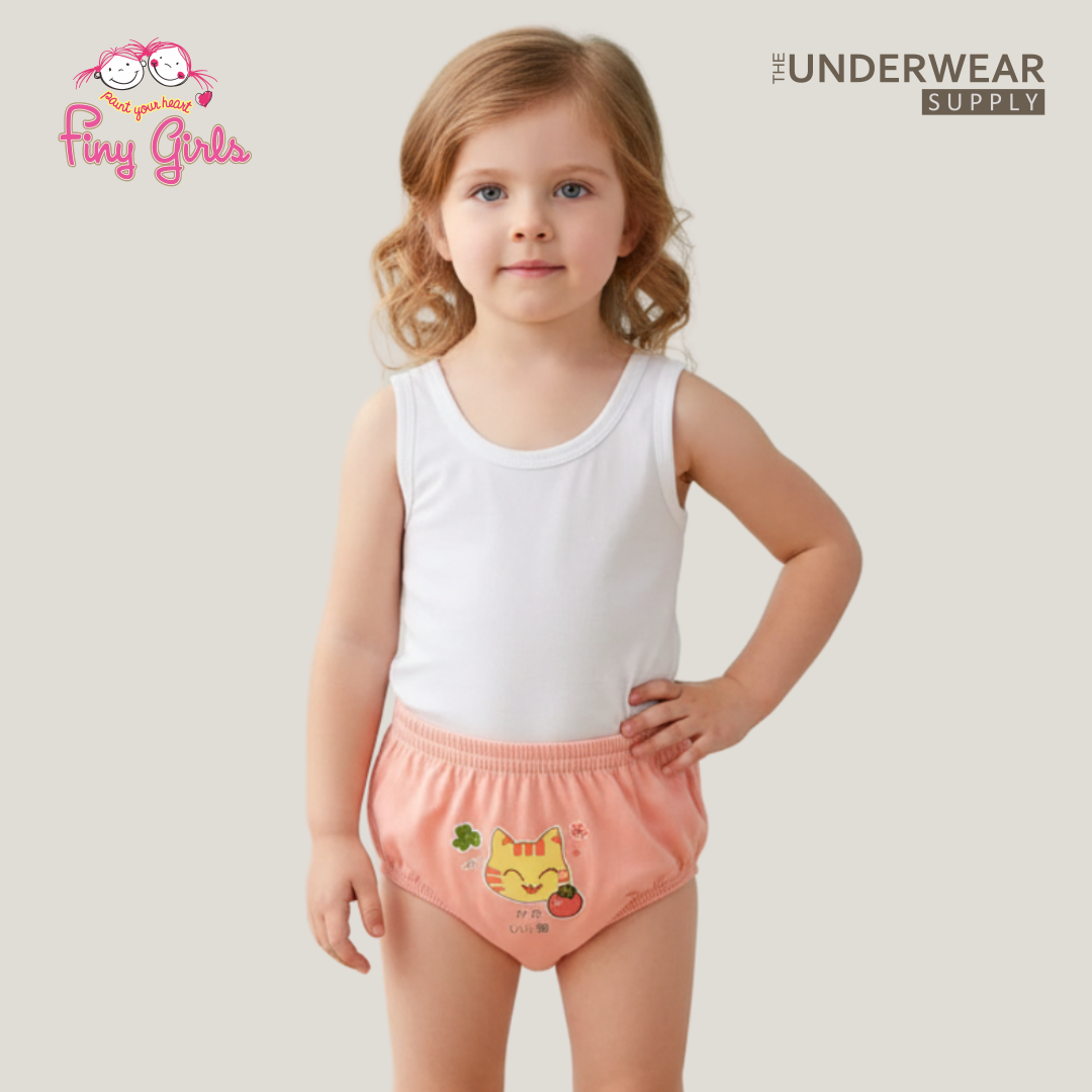 FINY GIRLS [1 Box = 3 Pcs] - Celana Dalam Anak Perempuan [2- 13 tahun]  / Animal Cartoon