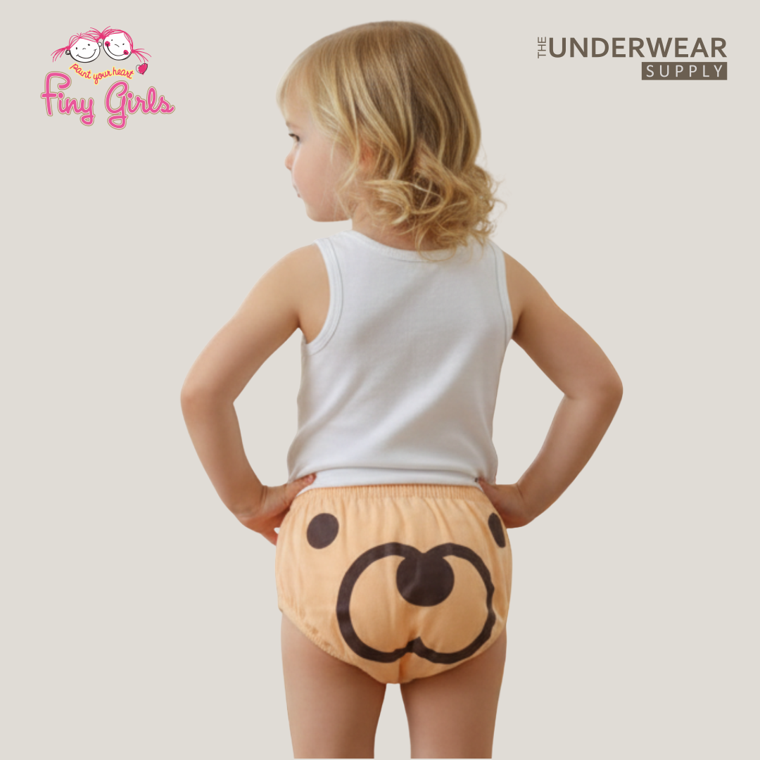 FINY GIRLS [1 Box = 3 Pcs] - Celana Dalam Anak Perempuan [2- 13 tahun]  / Animal Face 01