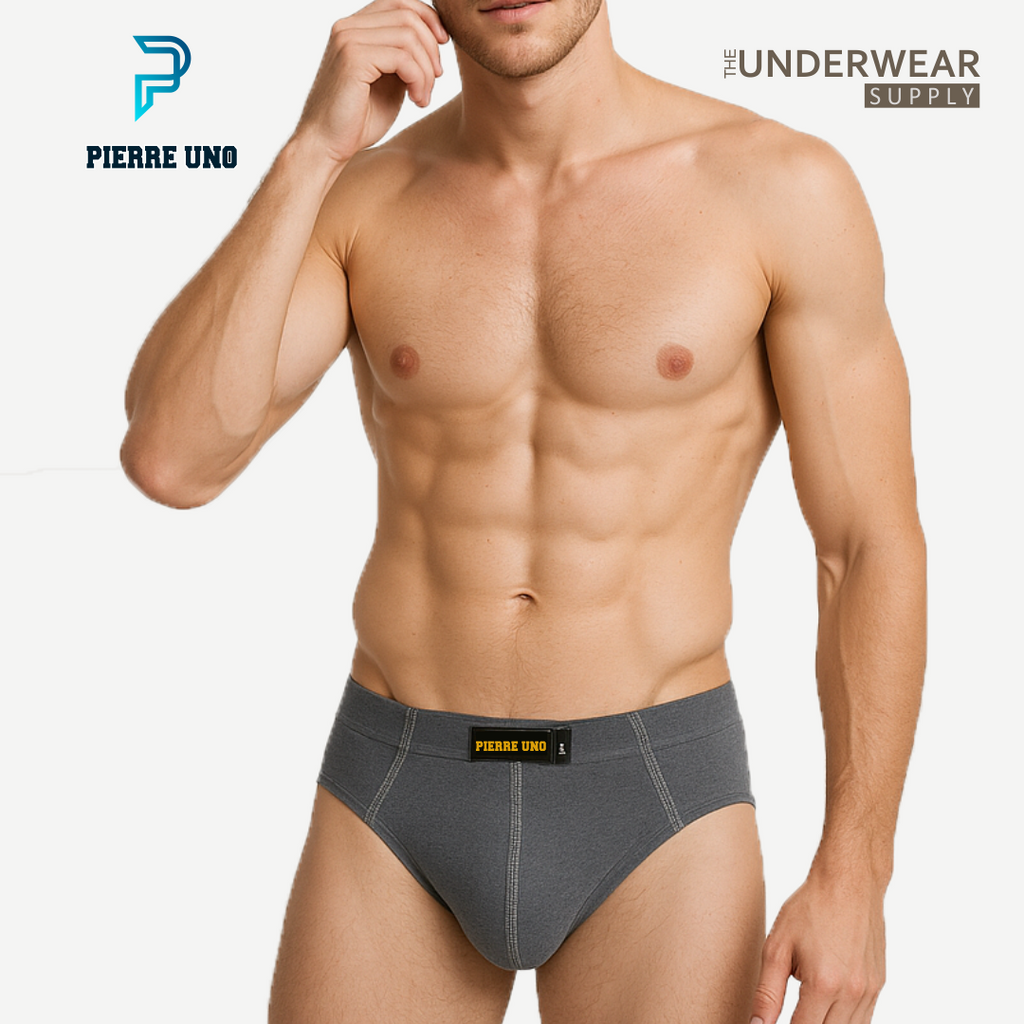 [Pierre Uno] Celana Dalam Pria Misty Mixed Cotton Model Classic | Classic Briefs Underwear