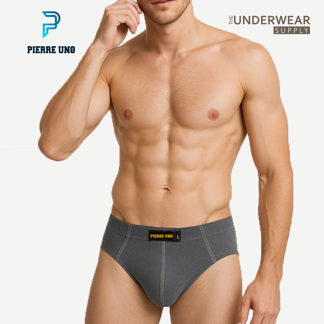 [Pierre Uno] Celana Dalam Pria Misty Mixed Cotton Model Classic | Classic Briefs Underwear