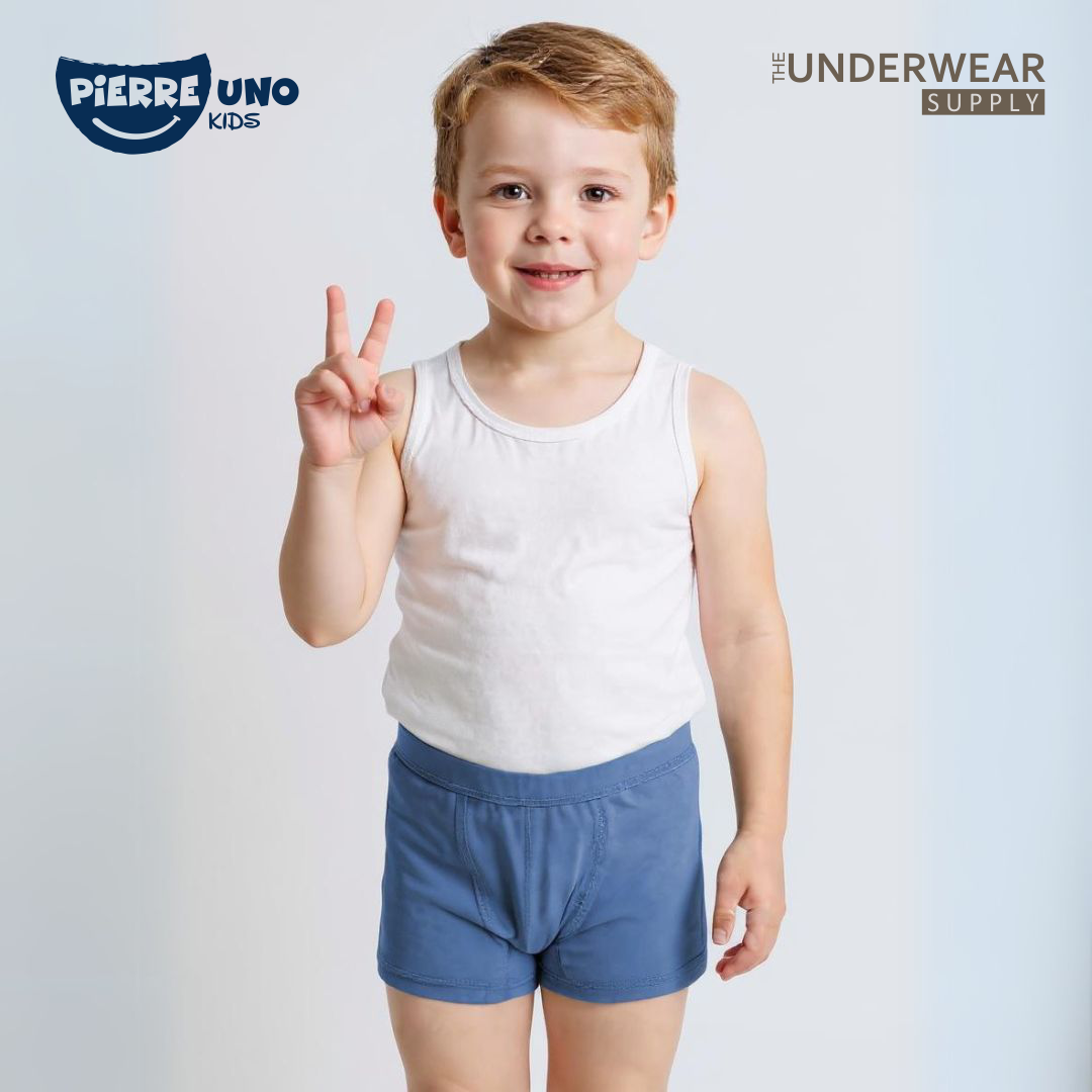 [Pierre Uno Kids] CD Boxer Anak Laki-laki 4-9 Tahun | Celana Dalam Anak Cotton Spandex | SNI