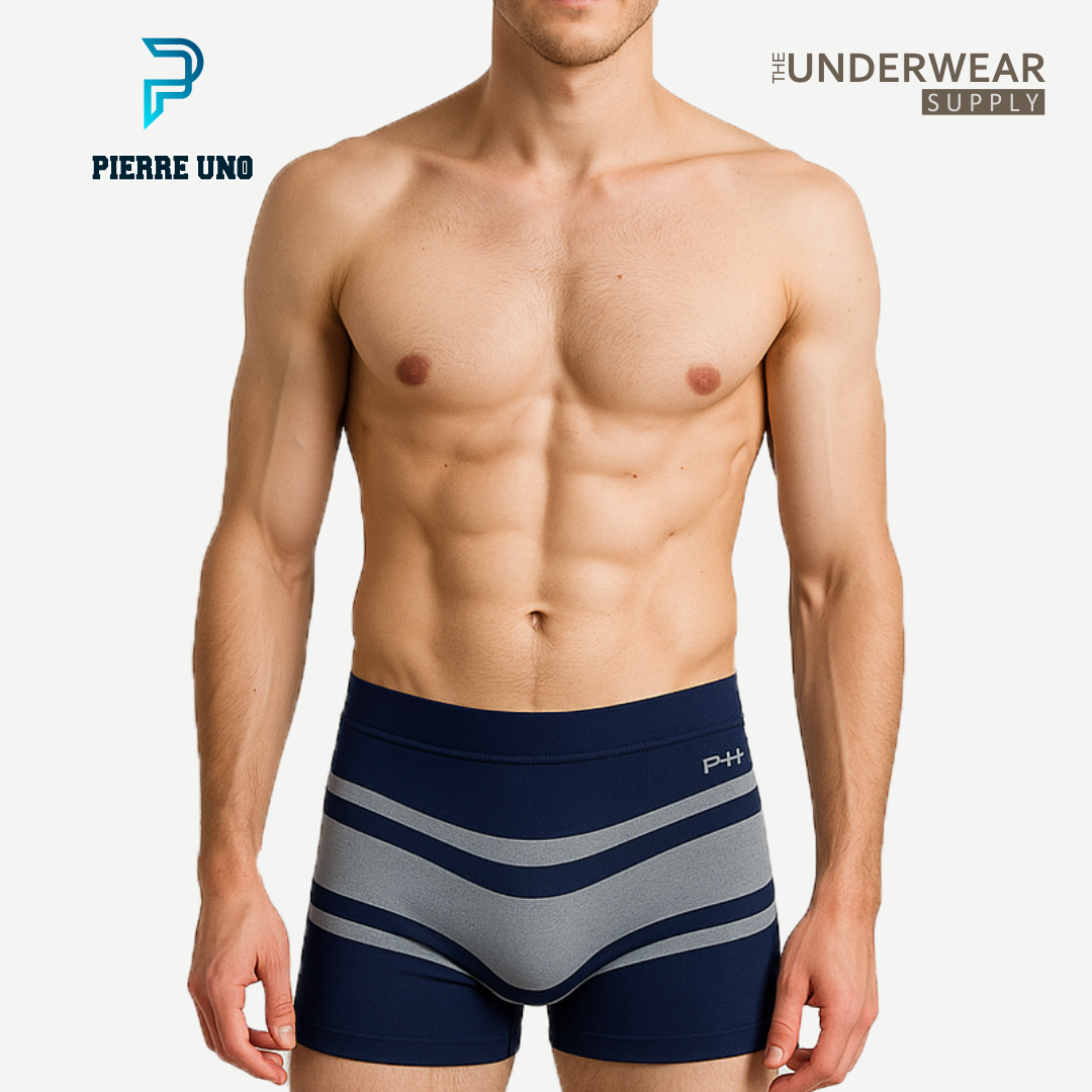 [P+2] 2 Pcs Celana Dalam Pria Seamless Trunks 02 | Spandex Microfiber | Underwear CD Pria